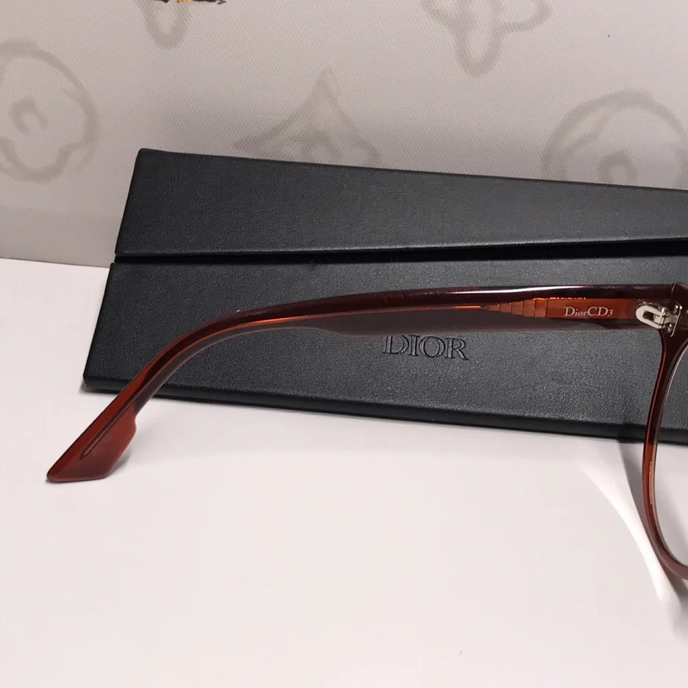 New Authentic Dior CD3 086 51 Ladies Aviator/Pilot Eyeglass Frames – Tortoise